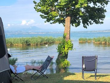 Our lakeside pitch
