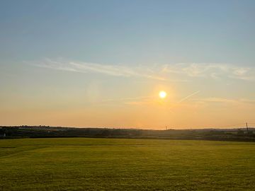 Sunset over the campsite