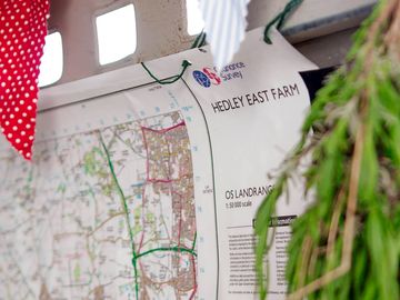 Find the site in the centre of the map