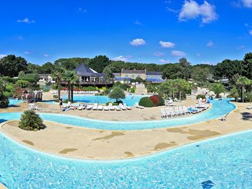 Sunbathe around the aquapark