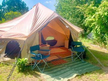 Bell tent exterior