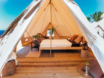Glamping with luxury touches