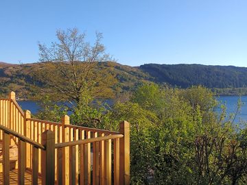 View from front deck over loch sunart