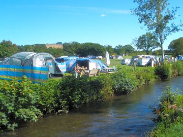 Looking across the pitches