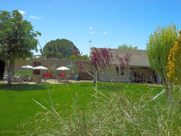 Pool's garden and snack bar