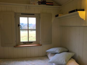 Inside the shepherd's hut