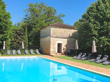 Heated outdoor pool