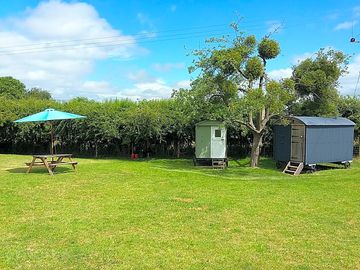 Space around the huts