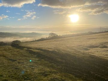 Beautiful winter sunrise