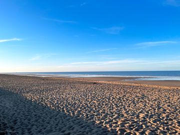 Sutton on sea beach is 15 minutes' walk