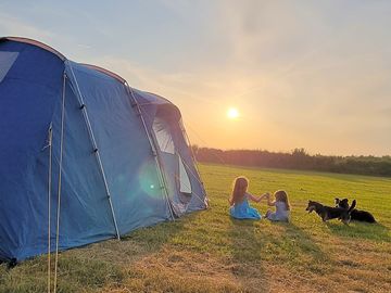 Peaceful sunny evening