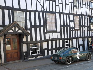 Beautiful black and white buildings in bromyard