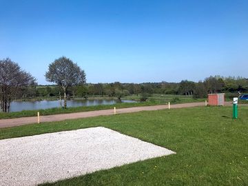 Hardstanding over looking lake 4