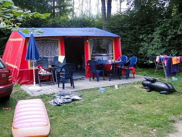 Plenty of space around the tent