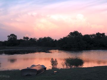 Hadley lake sunset