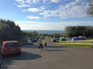 View over the camping field