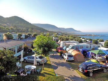 Surrounded by hills and the sea