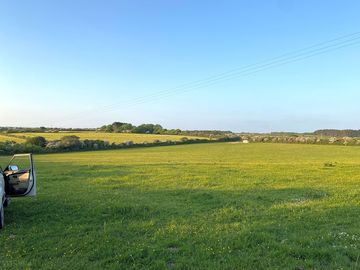 View from top of field