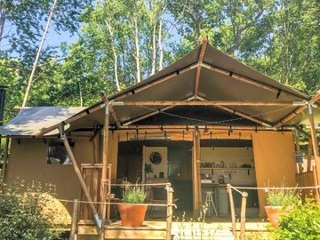 Exterior of the Safari tent