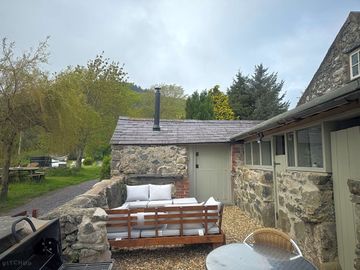 Camping barn courtyard