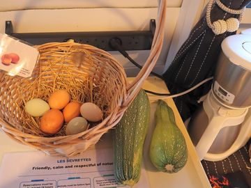Farm produce available on site