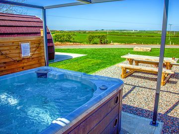 Hot tub and view