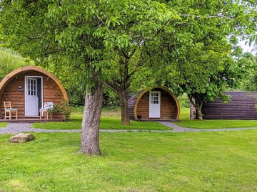 Visitor image of the nicely positioned pods for privacy