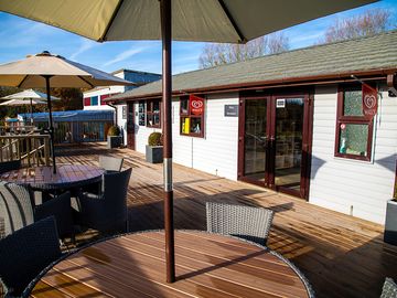 The cafe upper deck