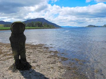 'space man' sculpture