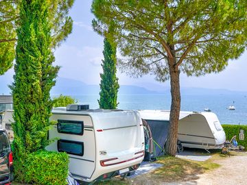 Lakeside camping pitches