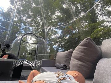 Looking towards the bedroom from the sofa