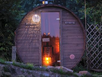 Wood-fired sauna as an added extra