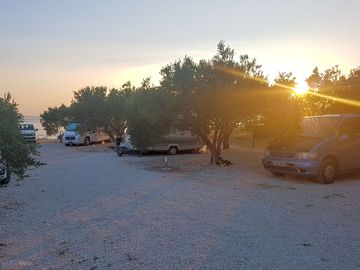 Sunset on site
