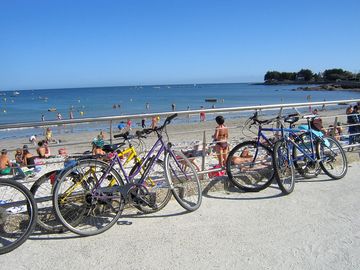Hire bikes to get to the beach