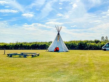 Visitor image of the tipi