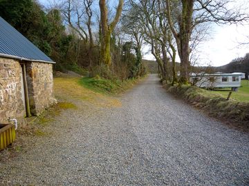 Lane towards the top field