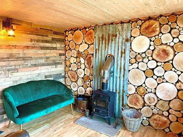 sitting room in the cabin which you have privet access too during you stay