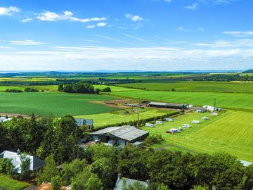 Aerial shot of the site