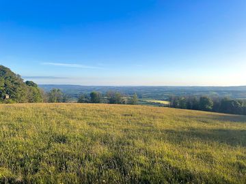 View from top of campsite over West Somerset