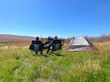 View from the tent field