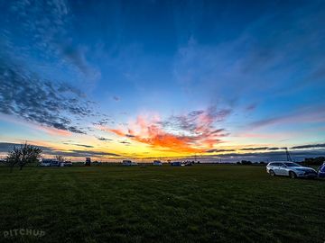 Sunset from the site