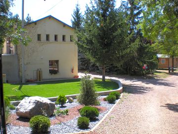The reception building