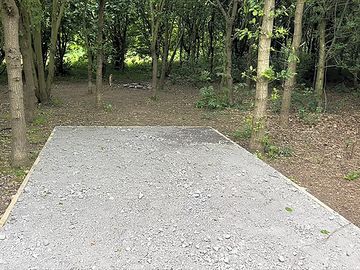 Woodland campervan pitch