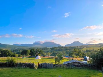View across the camping fields