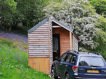 Parking at the cabin