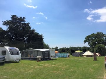 Caravan and tent field