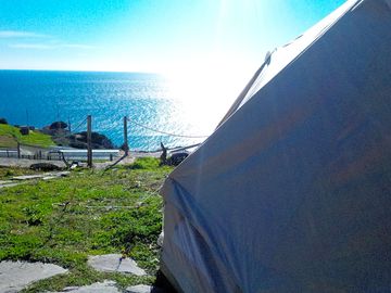 Pitches with sea views