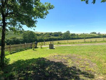 Sunny day at the campsite