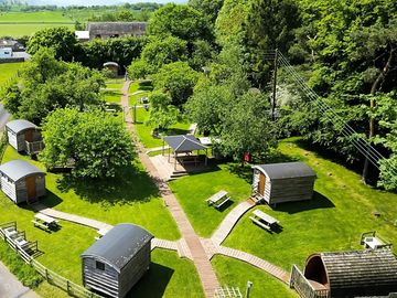 Overhead shot of Orchard Hideaways