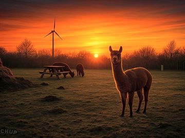 Alpaca tent pitch